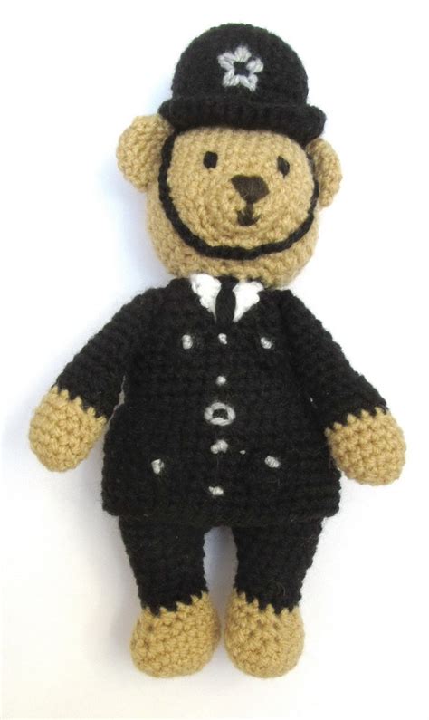 Crocheted Policeman Bear Pattern Only Etsy