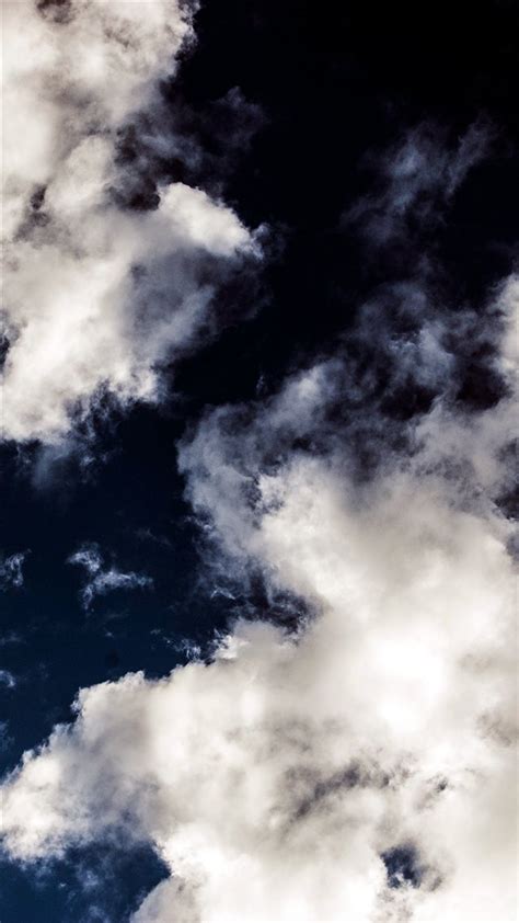 Cloud Dark Blue Sky Nature Summer Iphone 8 Wallpapers Free Download