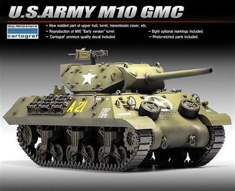 Academy 135 Us Army M10 Gmc Tank D Day Plasticmodels