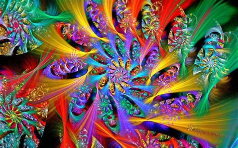 Spiral Regeneration Poster By Peggi Wolfe Fractal Art Psychedelic