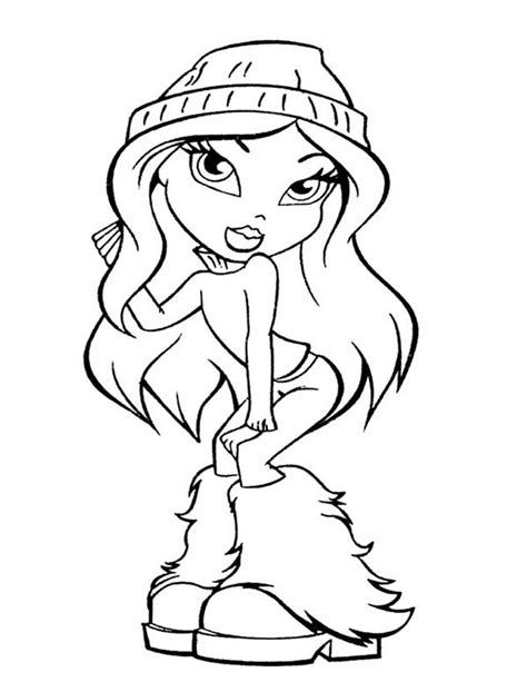 Bratz Coloring Pages Winter Coloring Pages