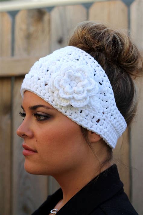 Crochet Pattern Woman S Boho Flower Headband Crochet Etsy Canada