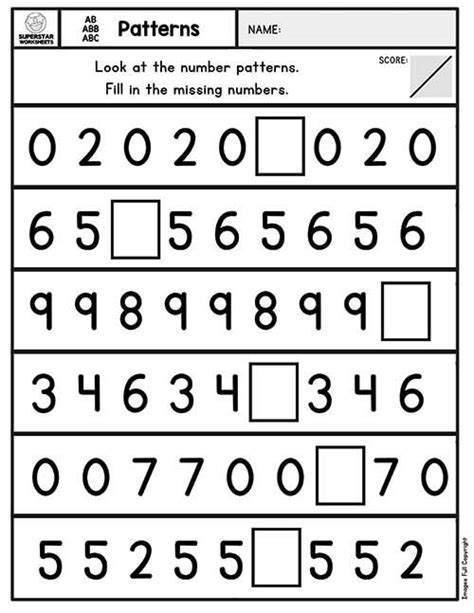 Free Pattern Worksheets For Preschool And Kindergarten Free Printable