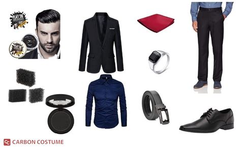 Mens Clothing And Accessories Are Arranged On A White Background