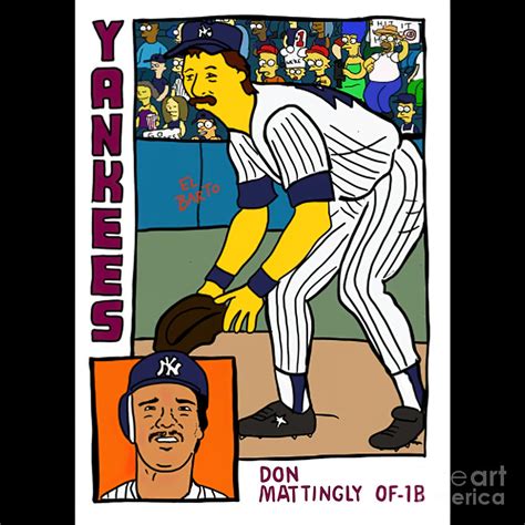 Homer At The Bat Don Mattingly Simpsons Parody Tapestry Textile By