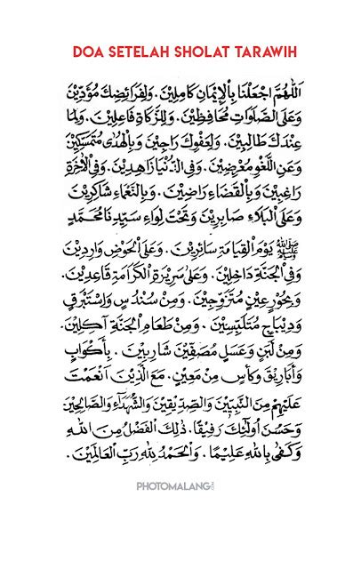Bacaan bilal tarawih dan bilal witir lengkap jawabannya.pdf. Download Doa Setelah Sholat Tarawih, Witir, Dan Bacaan ...