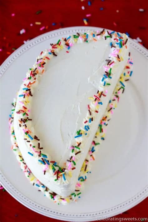 Half Birthday Cake Celebrating Sweets