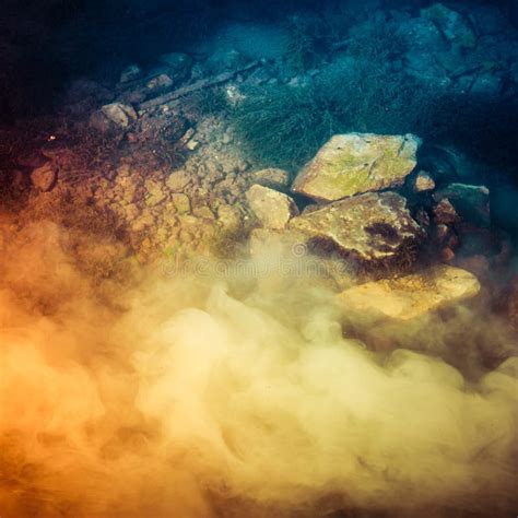 Abstract Underwater Scene With Smoke Stock Image Image Of Ocean