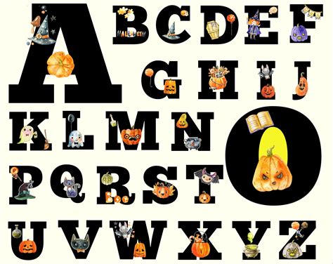 Halloween Clips Halloween Images Alphabet Symbols Alphabet And Images