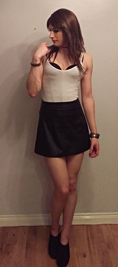 Iakeltg Crossdresser Leather Mini Skirt Tumblr Pics
