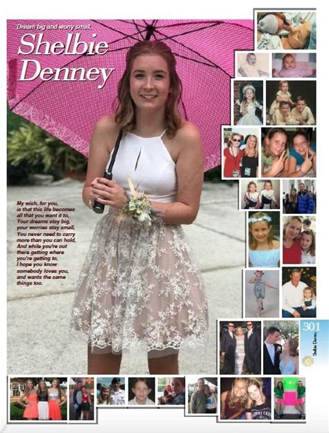 Full Page Senior Yearbook Tribute Design Custom Created By Yearbook