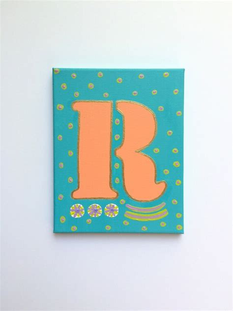 Letter R Art Letter Art Letter Painting Letter R By Thecolorspace