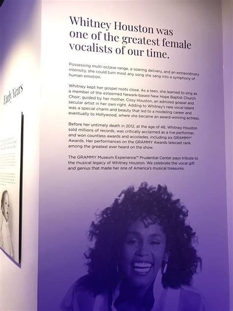 Whitney Houston Grammy Museum Exhibit Prudential Centre October 2018