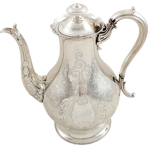 Antique Victorian Silver Plated Coffee Pot 1862 Elkington And Co