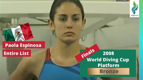 2008 Paola Espinosa Womens Platform Diving World Diving Cup Mexico