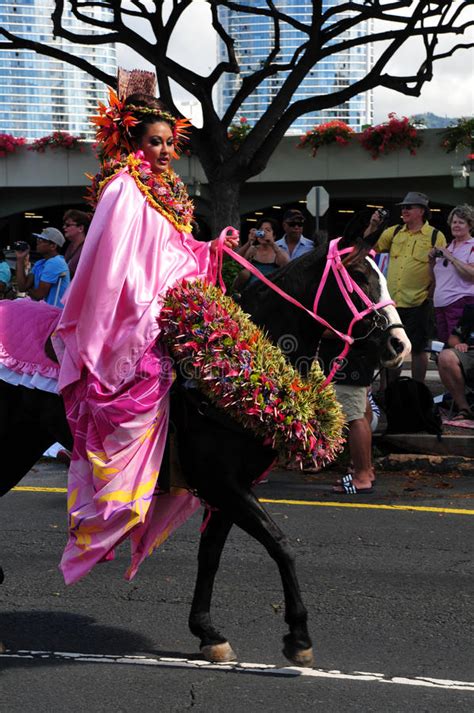 Hawaiian Princess Aloha Festivals 2010 Editorial Photo Image Of