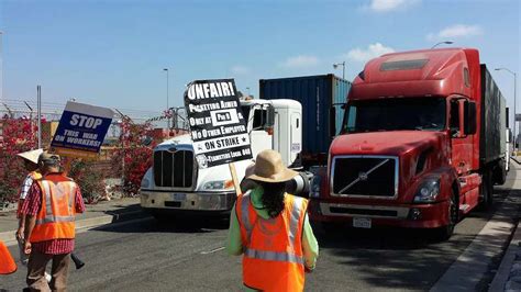 Driver Strike Continues At California Ports