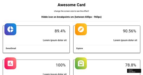 React Responsive Styled Card With Material Ui Codesandbox