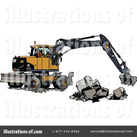 Excavator Clipart 1550989 Illustration By Dero