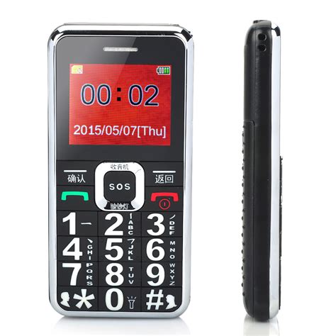 Cell Phone Senior Big Buttons Dualband Gsm 9001800 Mhz Sos Player Fm