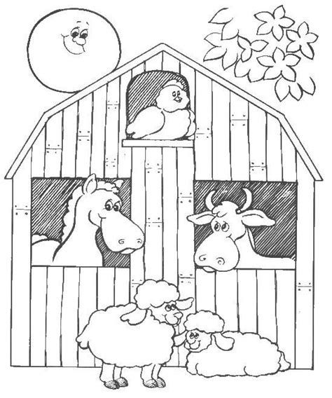 Image Result For Barn Coloring Book Farm Coloring Pages