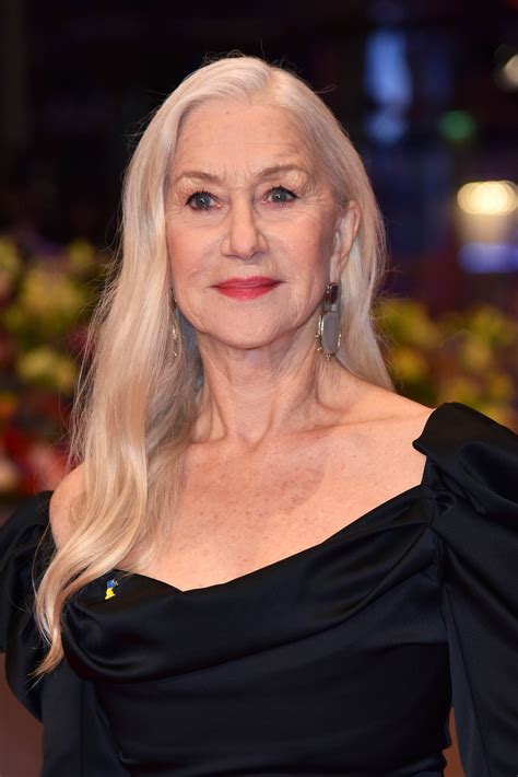 Helen Mirren Let Her Hair Down—and Her Long Silver Waves Shut Down The