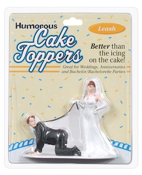 Cake Topper Bride And Groom Leash Wedding Anniversary Bachelorette Bachelor Party Unbranded