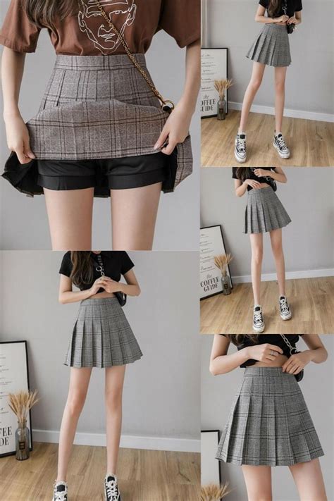 school girl pleated mini skirt in 2021 korean girl fashion stylish winter outfits korean