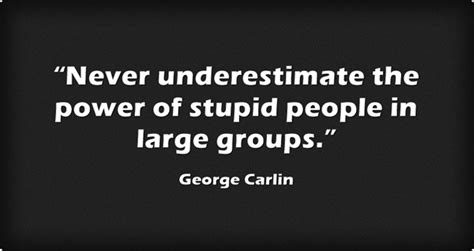 Never Underestimate The Power Of Stupid People In Large Quozio