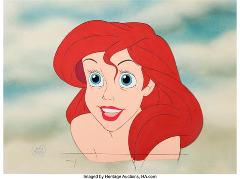 The Little Mermaid Ariel Production Cel Walt Disney 1989 Lot
