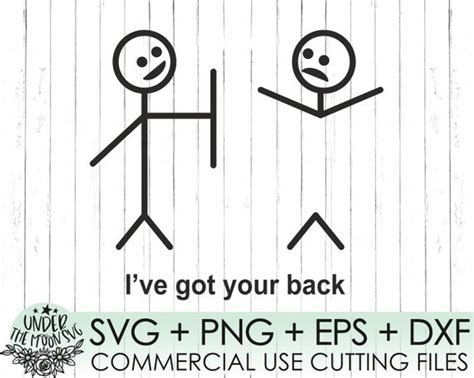 I Have Got Your Back Svg Stick Figure Svg Cut File Stick Hong Kong