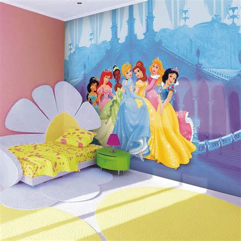 Disney Princess Giant Wall Mural Room Decor Wallpaper Free Pp Ebay