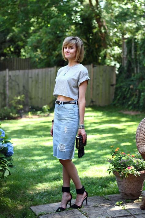 31 Best Denim Skirt Images On Pinterest