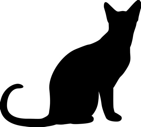 Black Cat Outline Clipart Best