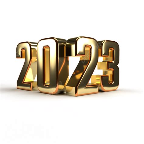 3d Gold 2023 New Year 3d 2023 3d Gold 2023 3d 2023 Gold Png