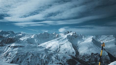 2560x1440 Mountain High Snow 1440p Resolution Wallpaper