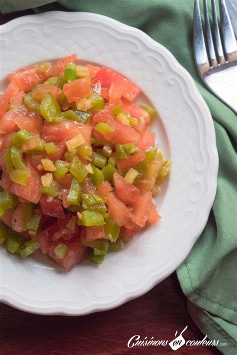 Salade De Tomates Et Poivrons Au Citron Confit Cuisinons En Couleurs