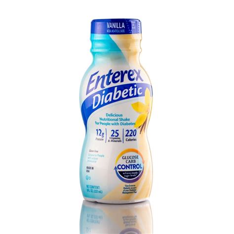 Enterex® Diabetic Vanilla Case Of 24 8oz 237ml Bottles Enterex