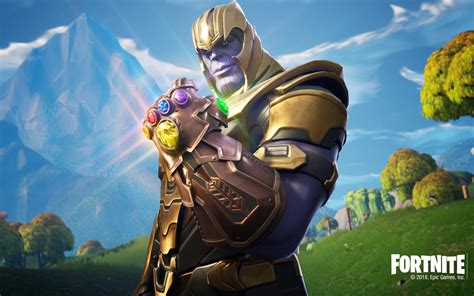 Thanos In Fortnite Battle Royale Hd 4k Wallpaper