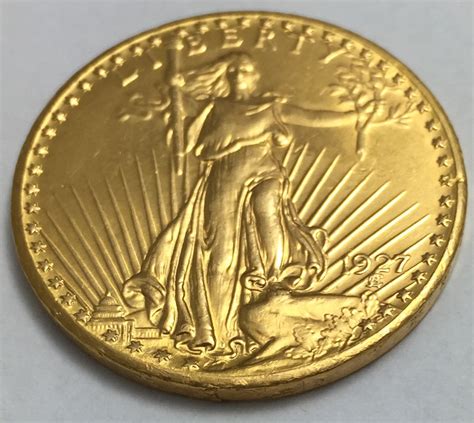 1927 20 Gold Saint Gaudens Double Eagle Coin Ebay