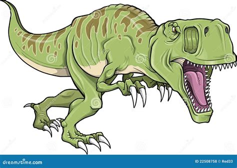 Cartoon Dino Scary A Scary Dinosaur T Rex Cartoon Character Peeking