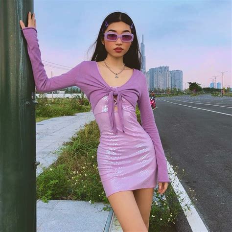 Y2k Aesthetic Purple Cami 2000s Fashion Outfits Cute Outfits Euphoria Clothing