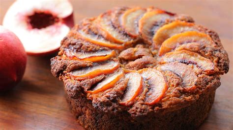 Gluten free if you buy gluten free oats. Peach cake recipe - no eggs, no dairy, no gluten - 1st ...