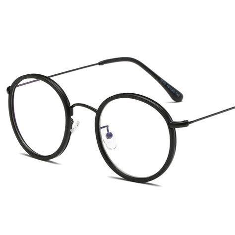 Retro Eyeglasses Frame Vintage Round Prescription Glasses Frame Clear Myopia Optical Glasses