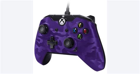 Xbox One Purple Camo Wired Controller Xbox One Gamestop