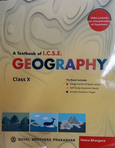 A Textbook Of Icse Geography Class 10 By Veena Bhargava For 2022 Exam