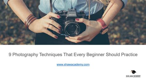 Check Out Our Slideshare On 9 Photography Techniques That Every
