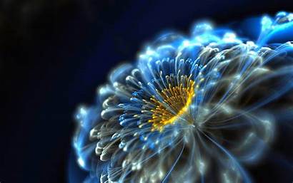 Neon Flower Flowers Backgrounds Awesome 3d Desktop