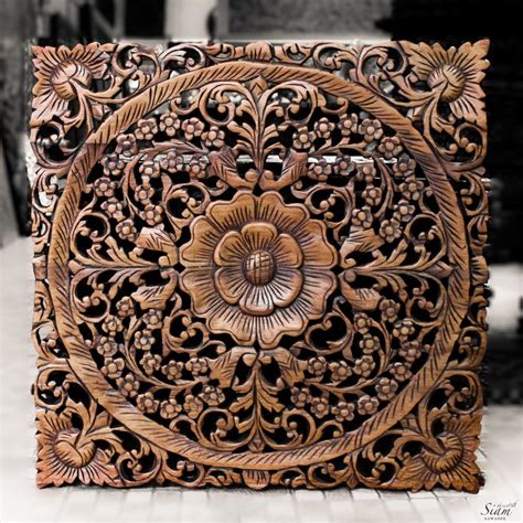 Indian Wood Carved Panels Indian Panels Wall South Carved Wood Soorya