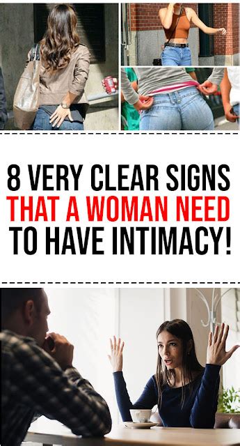 8 Very Clear Signs That A Woman Need To Have Intimacy